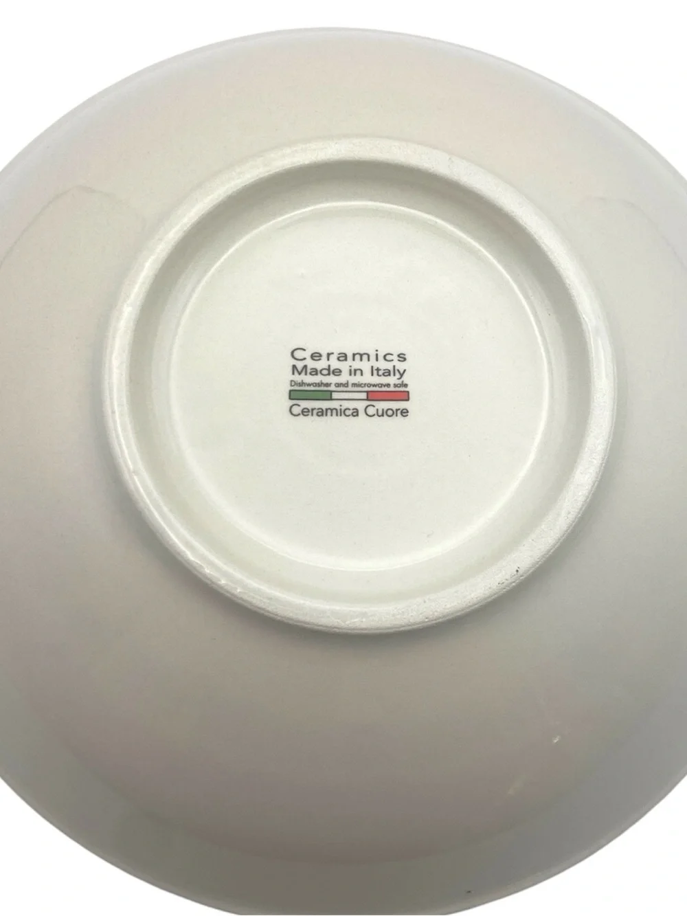 NWT Capri Italy Scenic Ceramic Coupe Bowl 9” Mediterranean Coastal Beach Decor